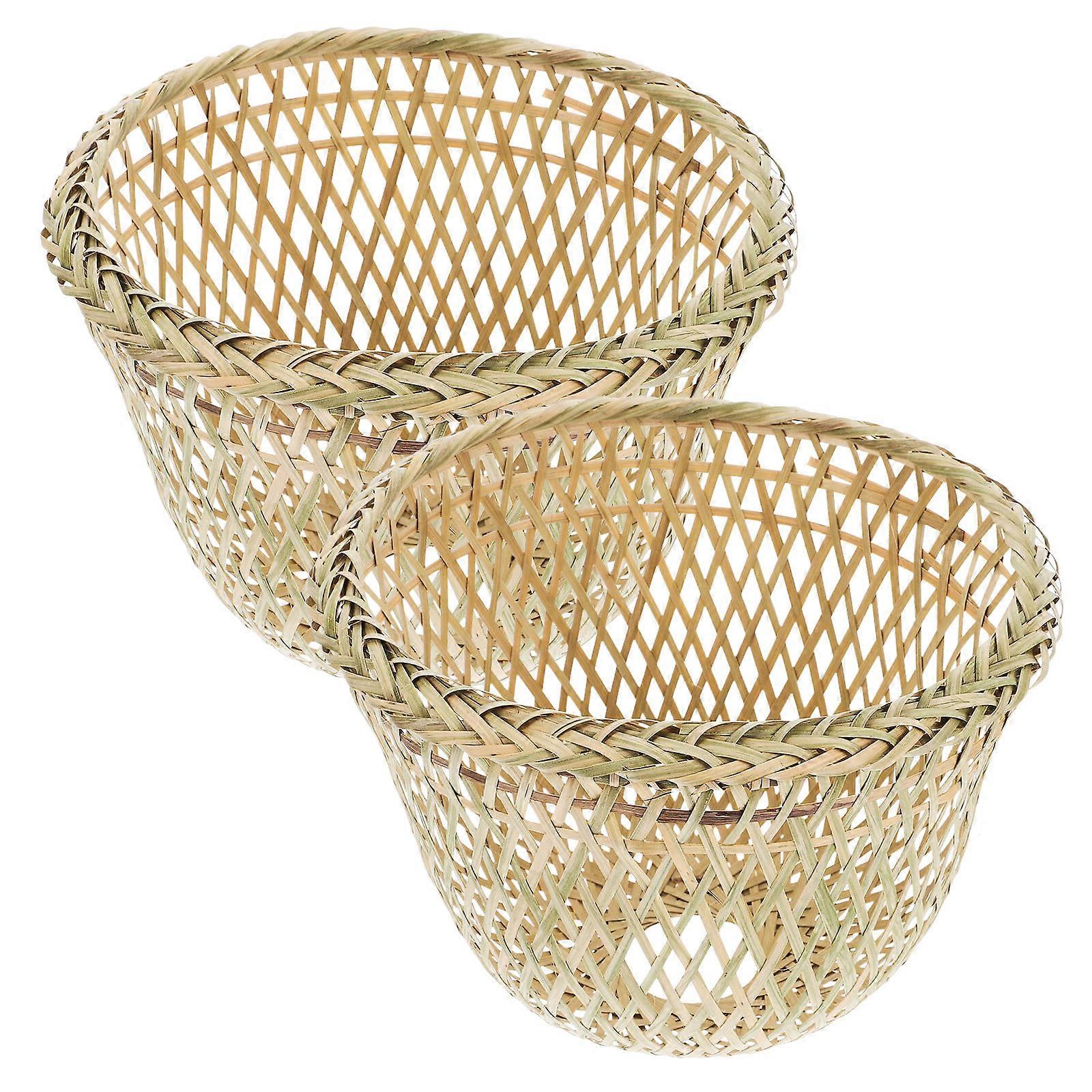 Woven Bamboo Lamp Shades for Pendant Lights, Handmade Chinese Style Lamp Covers for Indoor Use in Corridors Kitchens