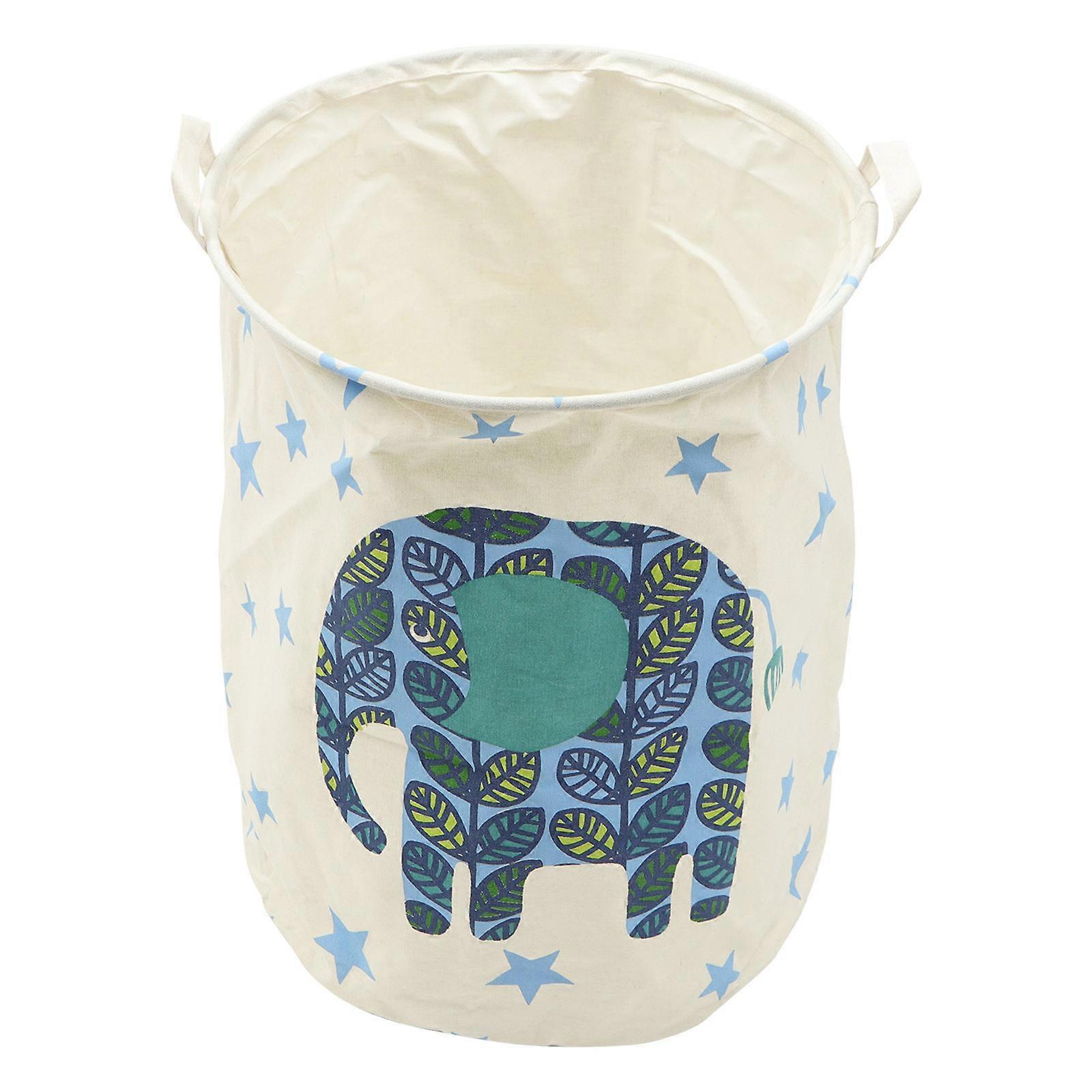 Collapsible Sundries Storage Basket For Books And Clothes 15.7×15.7×19.7in Blue 1Pcs
