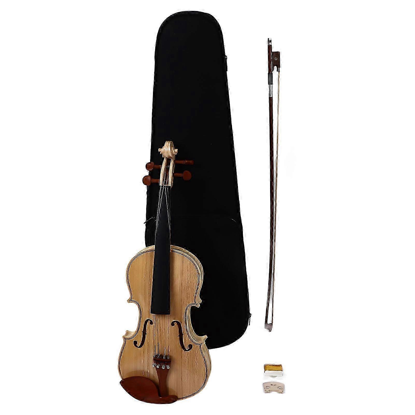 Set di kit per violino 4/4 per principianti con accessori per giuggiola d'acero e custodia