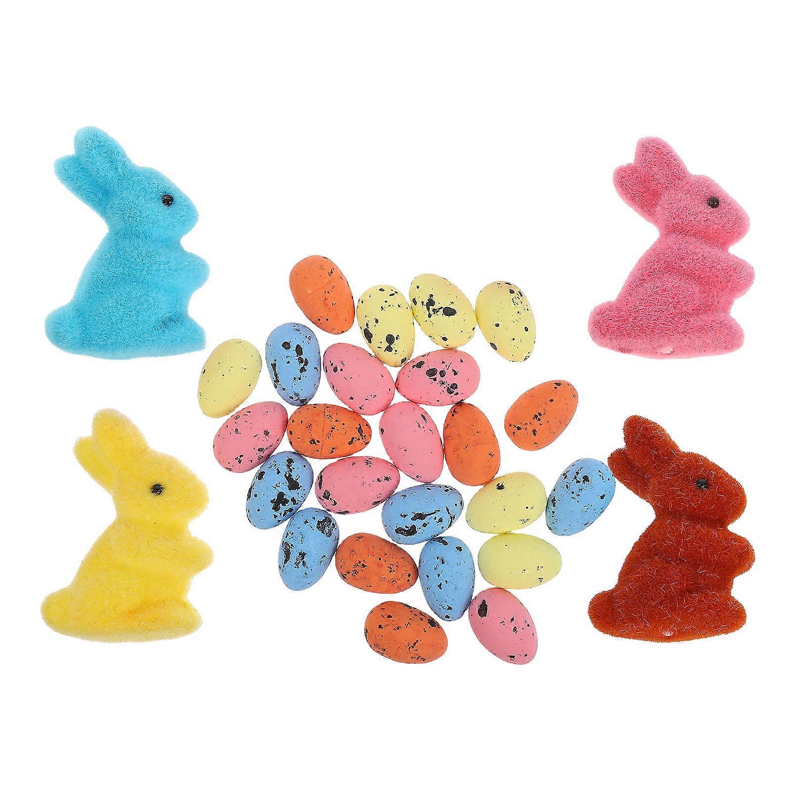 Easter Decorations Favors Foams Egg Shapes Tabletop Decor 1 Set