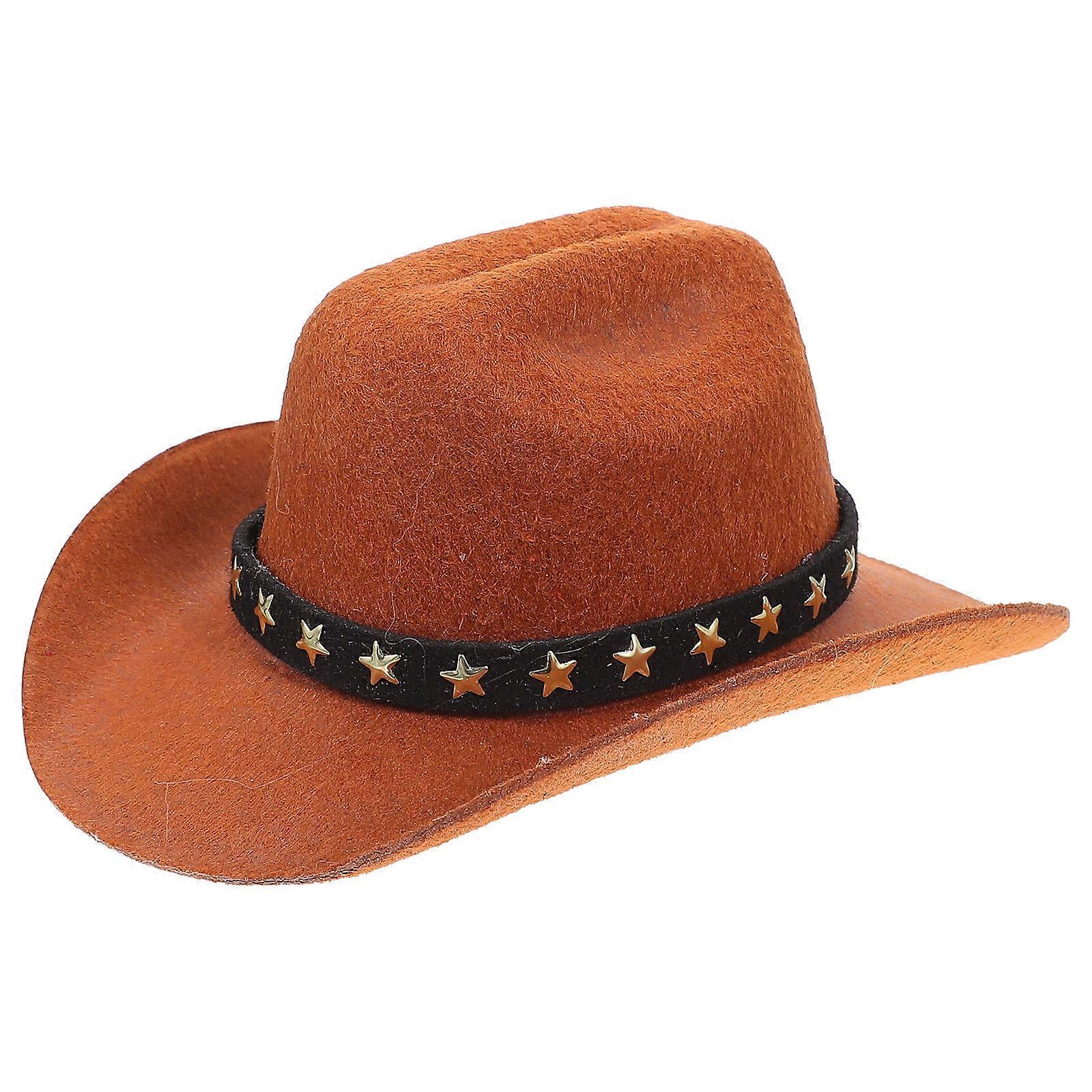 Pet Dog Cowboy Hat with Star Pattern – Lightweight Breathable Decorative Headwear for Parties, Photos, and Comfortable Fit for Dogs and Cats