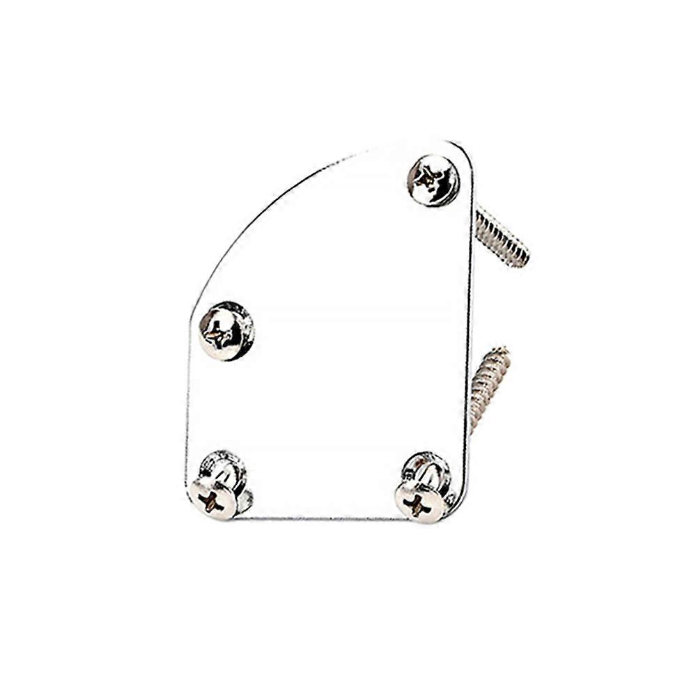 Sturdy Metal Guitar Neck Mounting Plate with Screws for Maintenance and Repair – Durable Replacement for Guitarists and Musicians