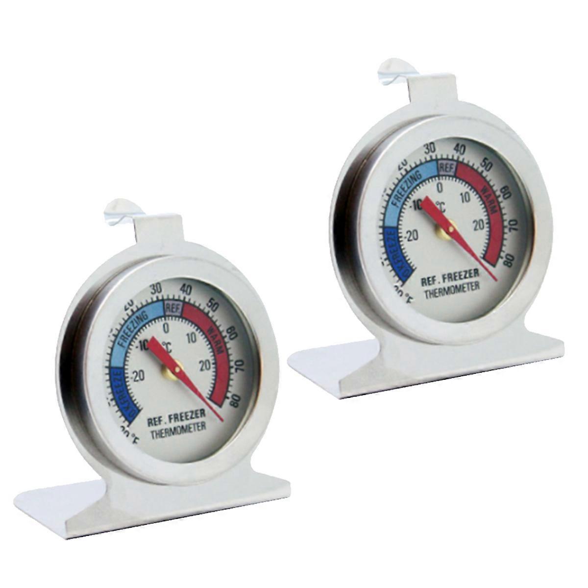 2 Pcs Refrigerator Thermometer 20-20/-20-80