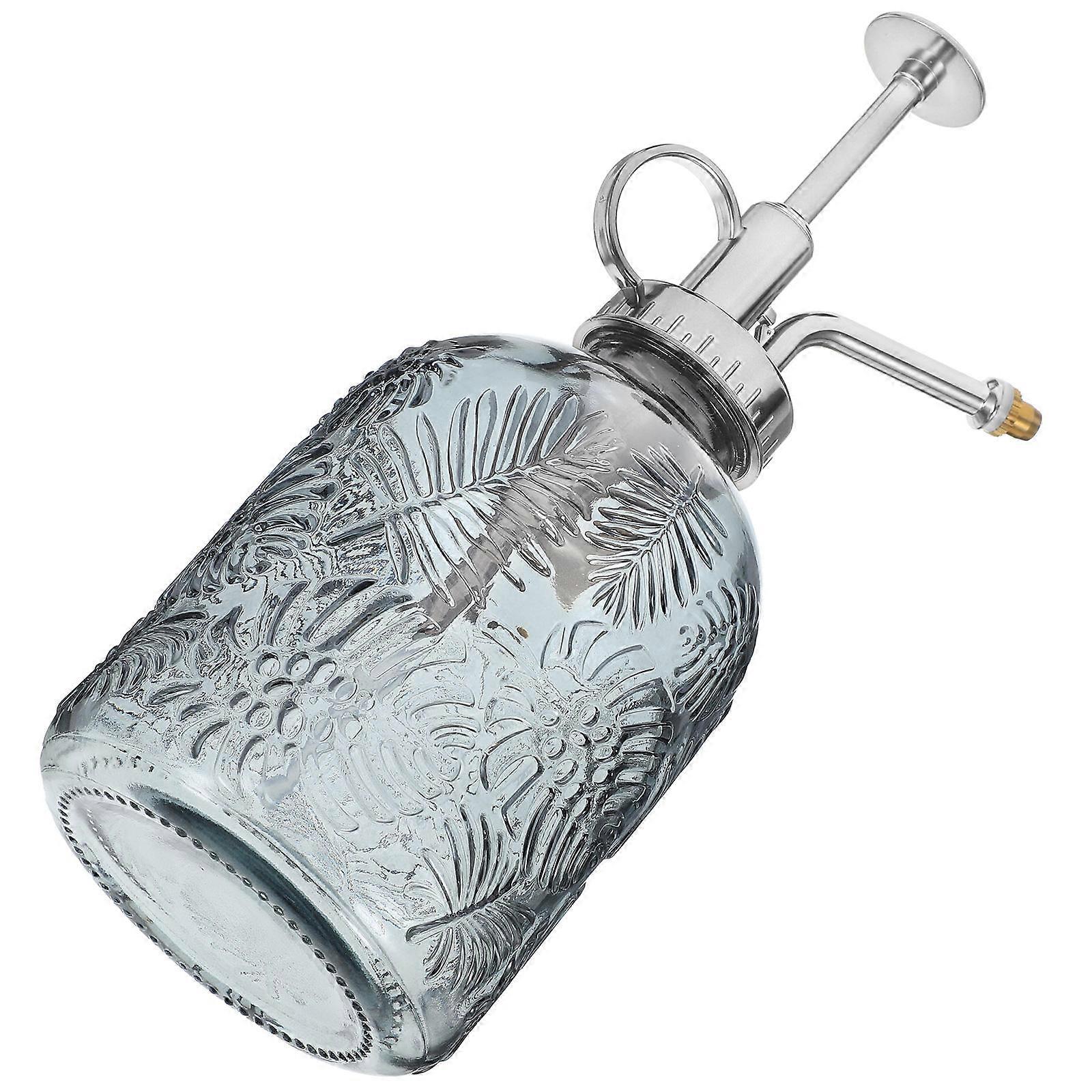 Small Watering Can for Plants with Glass and PP Material Transparent Color for Home Office Use 0.5L