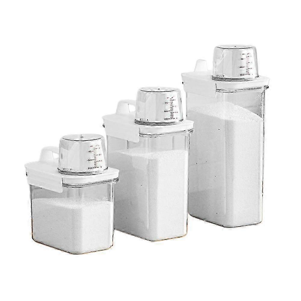 3 Sizes Airtight Laundry Detergent Container Laundry Detergent Storage Box Clean Washing Storage Box2300ML SZRH A-SD