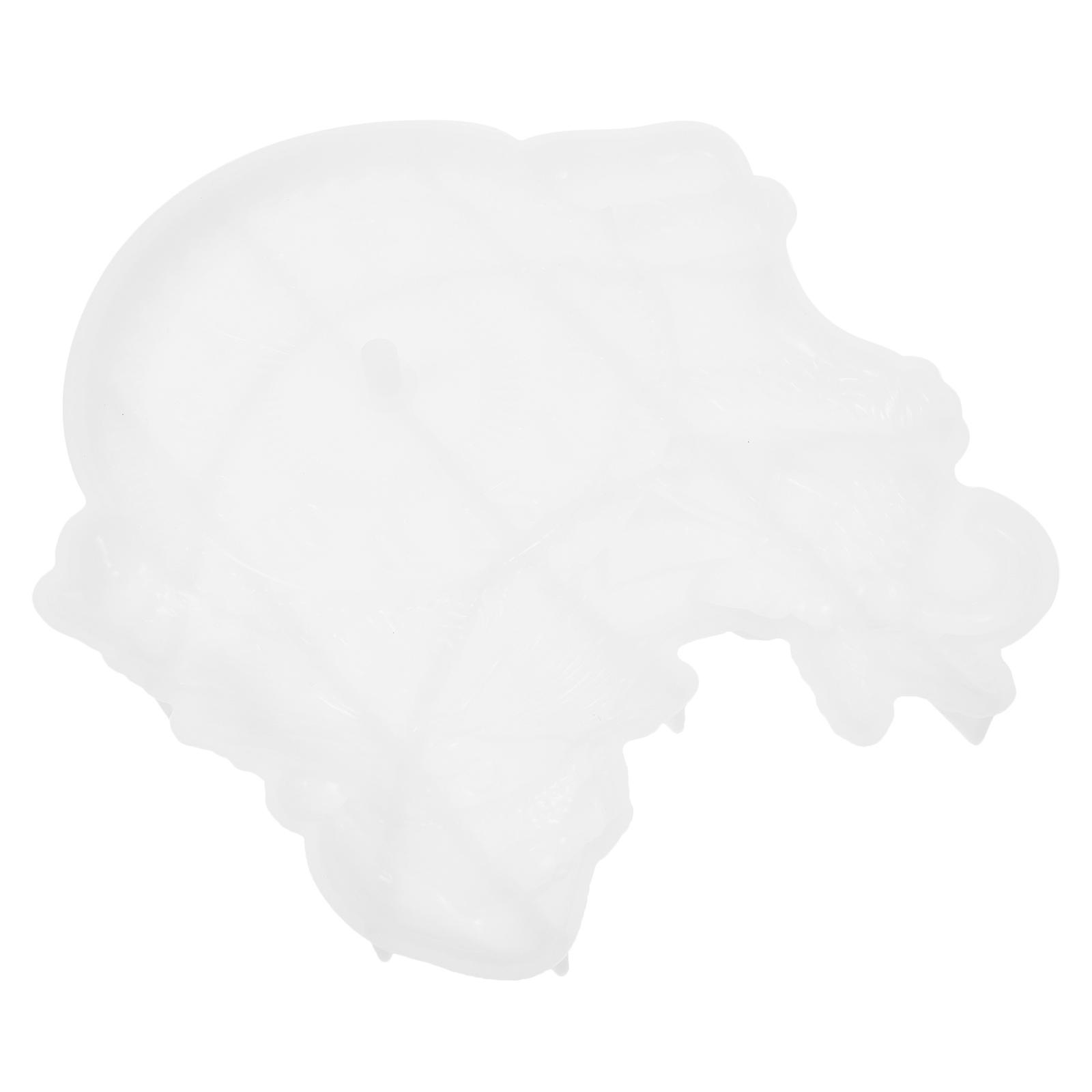Craft Clock Mold Made Of Silicone For Craft Projects With Certified Material In White Color 21.4X19.4cm 1Pcs