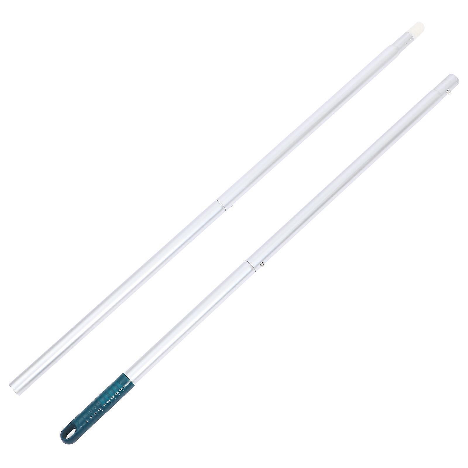 1 Set Extendable Stainless Steel Mop Pole Replacement Handle Compatible with Various Broom Heads for Effortless Cleaning of Hard to Reach Areas