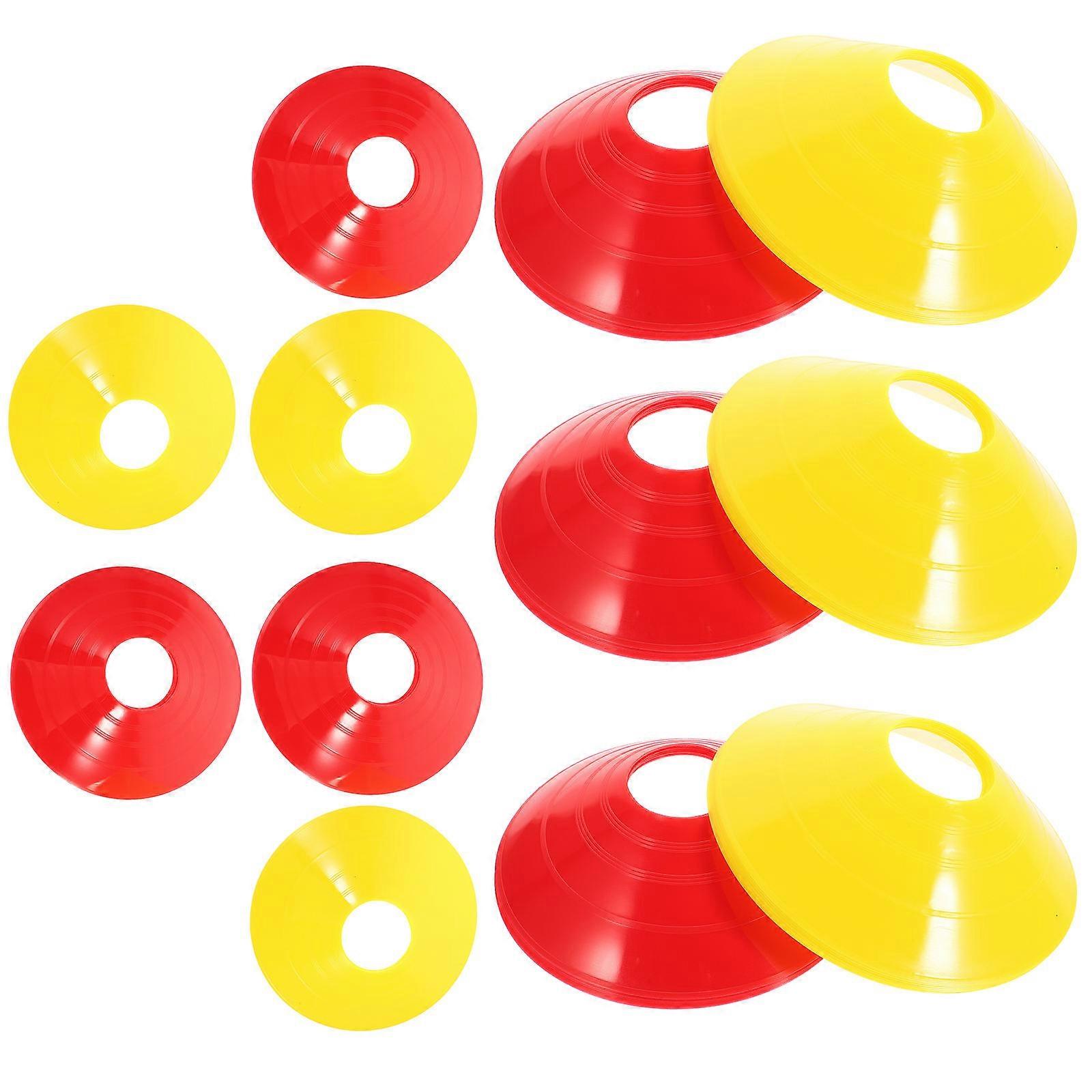 Football Exercising Marking Discs 12Pcs Obstacle Marker 19X19cm Ideal for Sports Enthusiasts