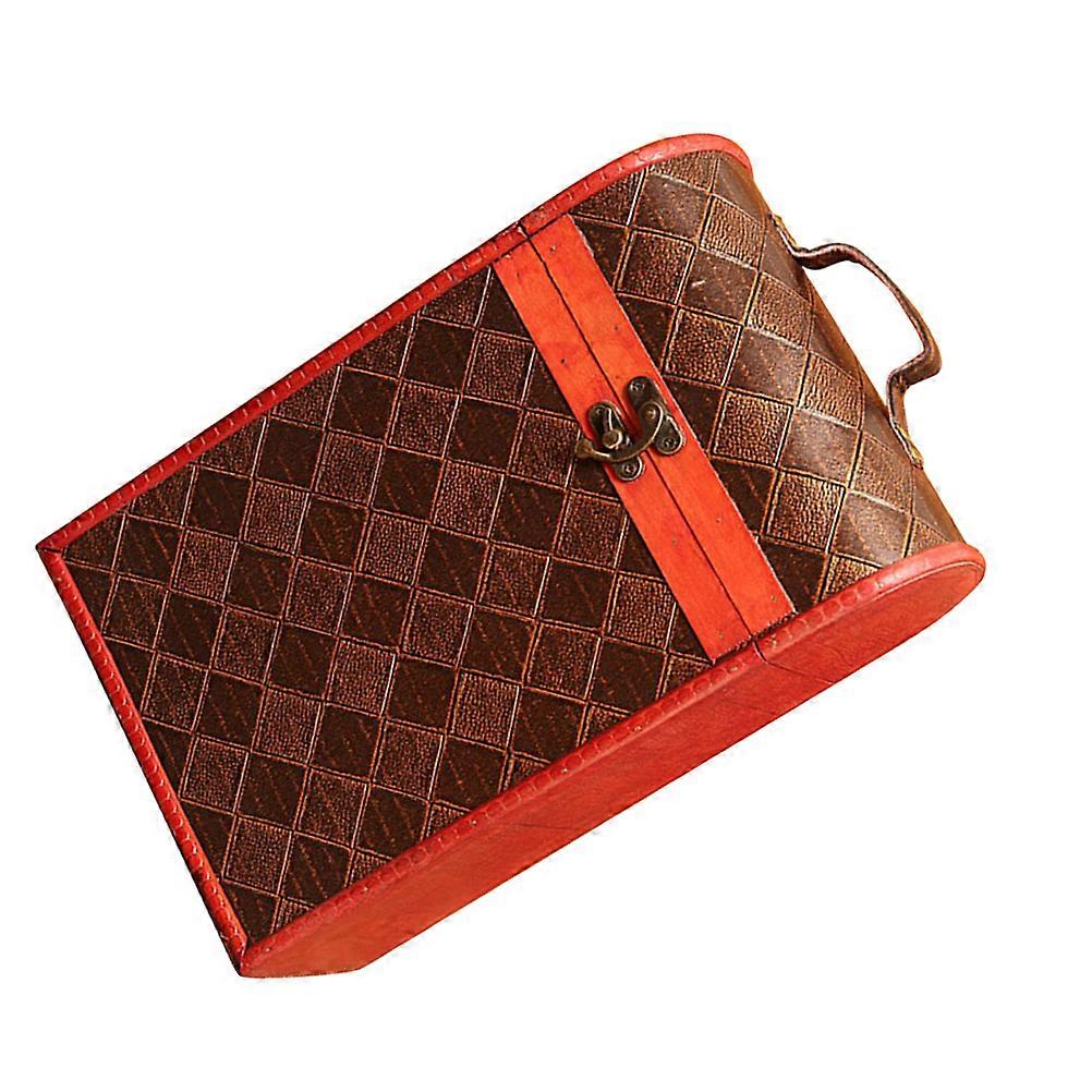 Double Bottles Carrier Featuring Retro Design Ideal For Weddings Ceremonies And Parties Made From Wood 1Pcs