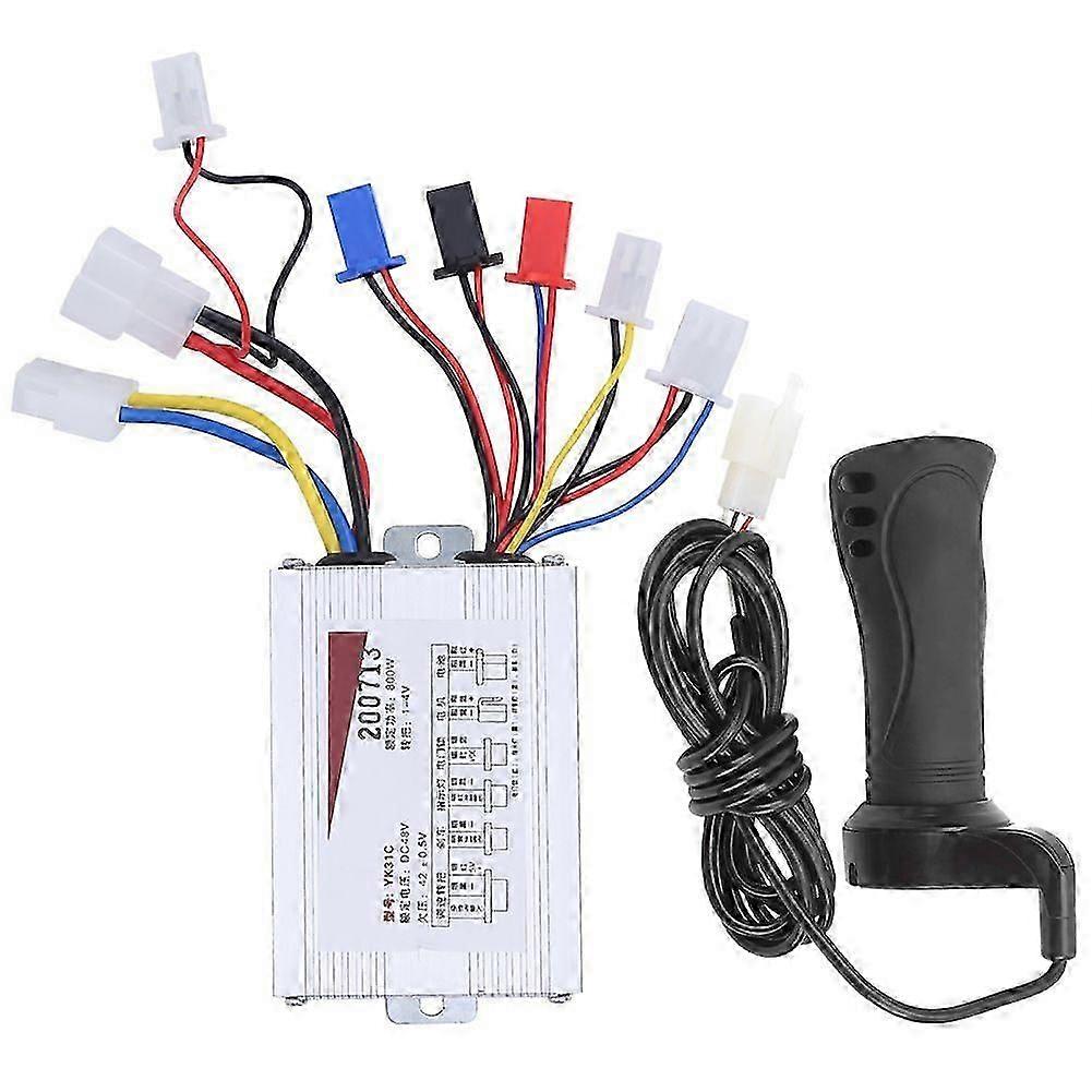 48V 800W Controller Extended Cable Single Hand Grip Set Electric Bicycle Handlebar