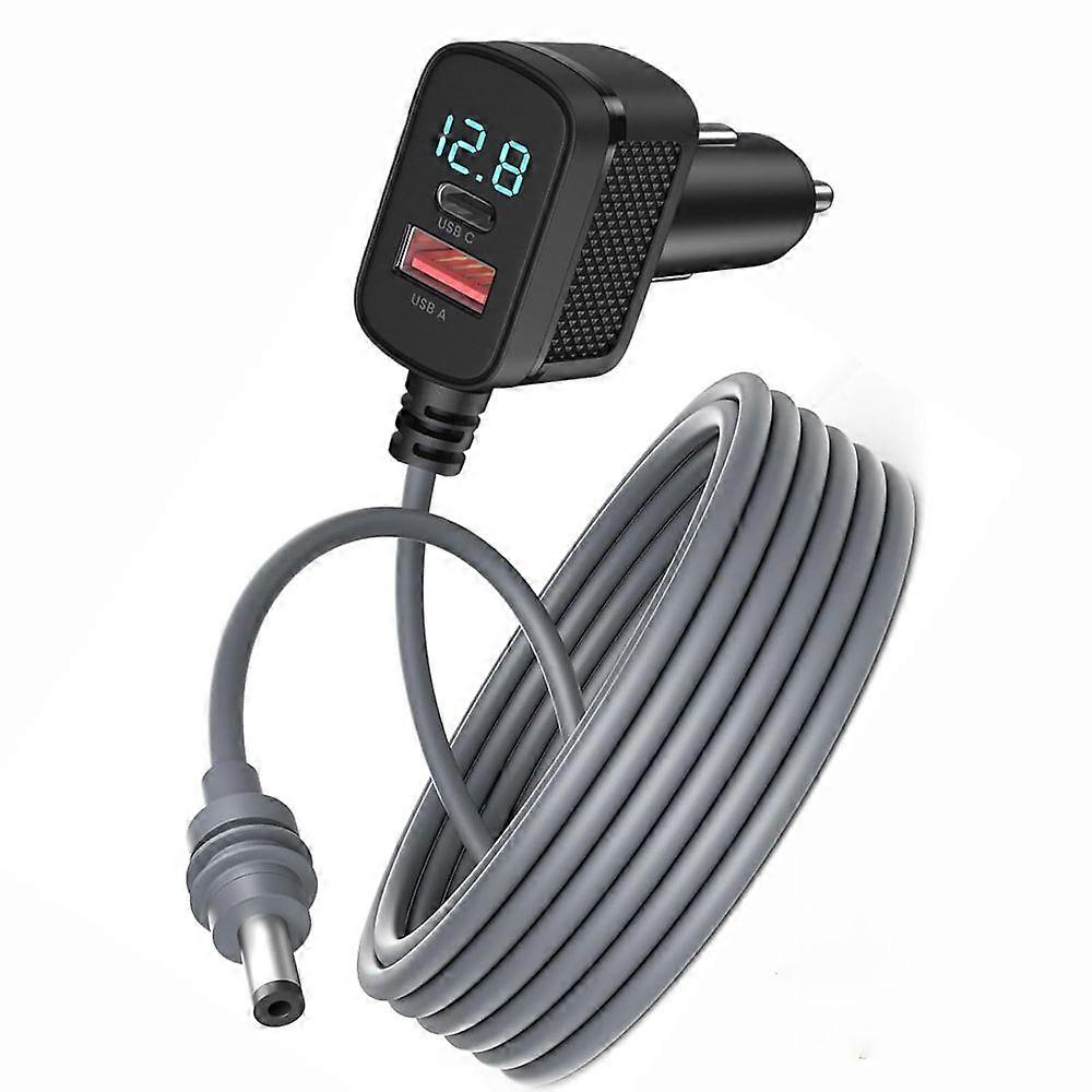 For Starlink Mini Power Cable, Power Adapter, 100W 12V/24V Car Cigarette Lighter to DC Power Cable with USB Type-C Interface