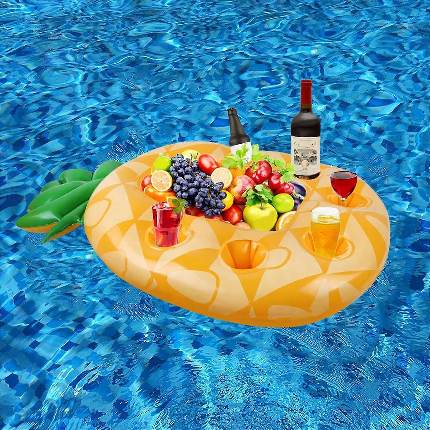 7 Hole Floating Pool Bar Inflatable Drink Tray