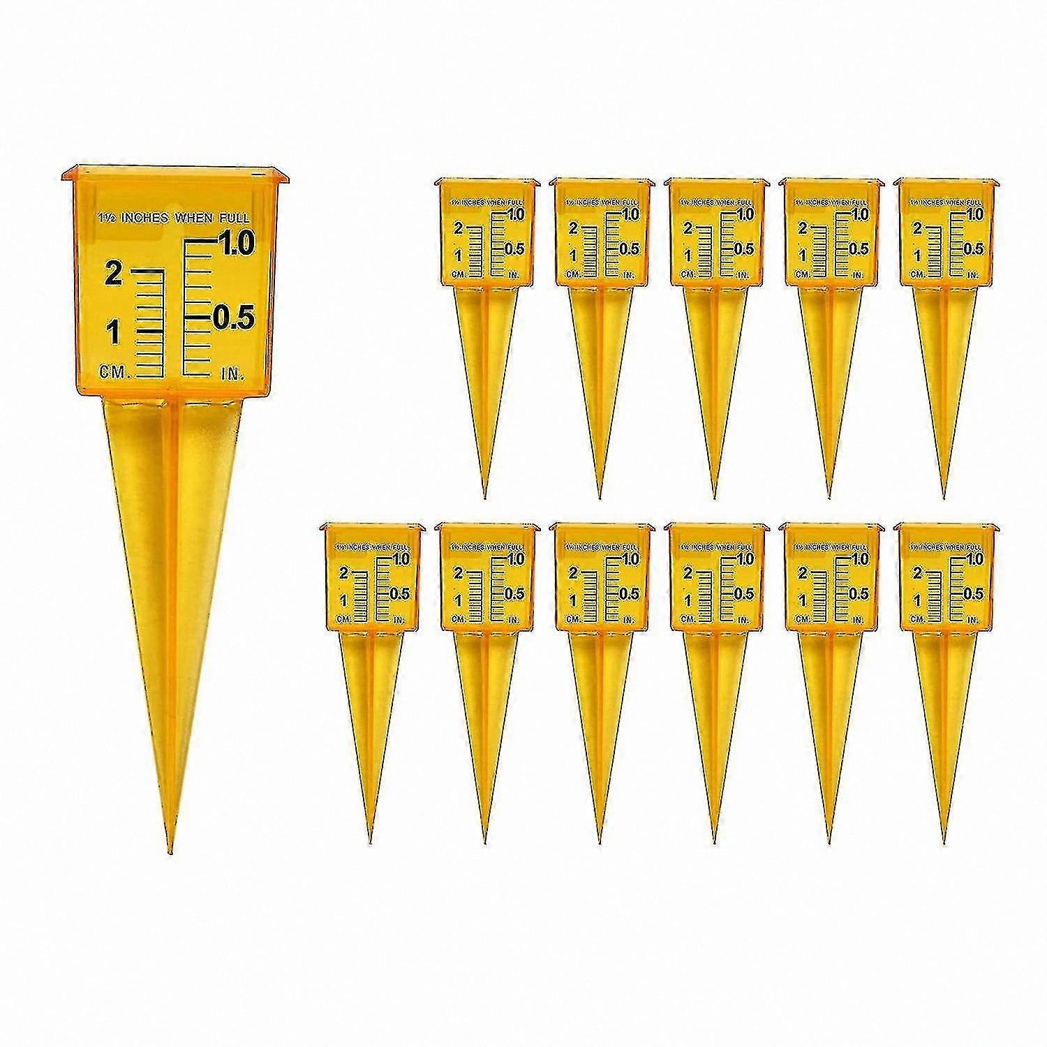 12-Pack Water Measuring Tool for Lawn and Garden with Wide Mouth Design