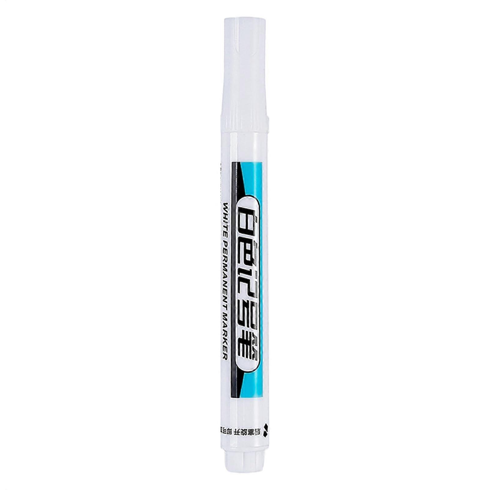 White Paint Marker, QuickDrying Waterproof Automotive Pen, Precise Tip Fast Coverage