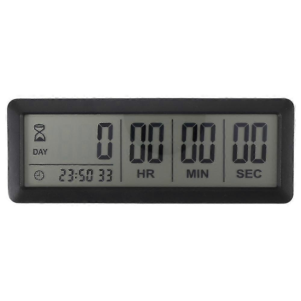 999 Days Count Down Clock Timer Compatible Graduation Lab Kitchen (black)