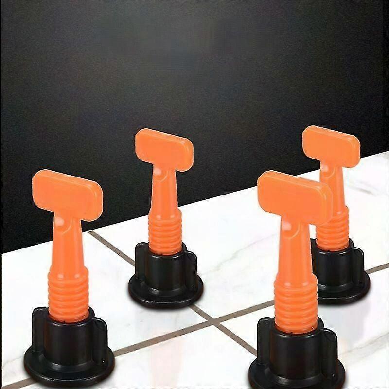 50pcs Reusable Tile Leveling System with Wrench - Floor Tile Spacers & Leveling Tools