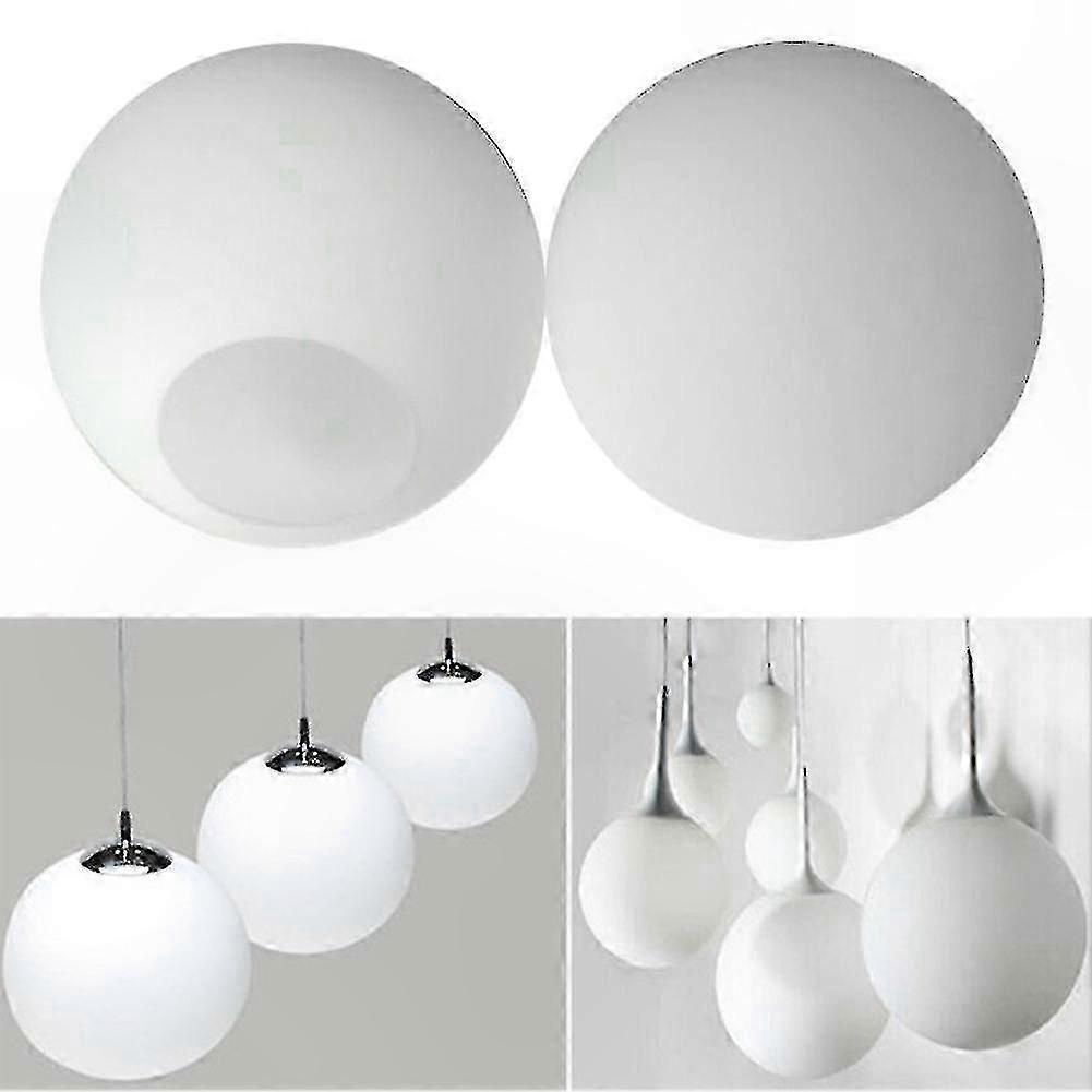 White Glass Globe Shade for Ceiling Light Fixture Replacement
