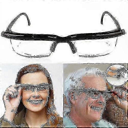 Variable Focus Eyewear for Distance and Reading with Adjustable Lens Technology