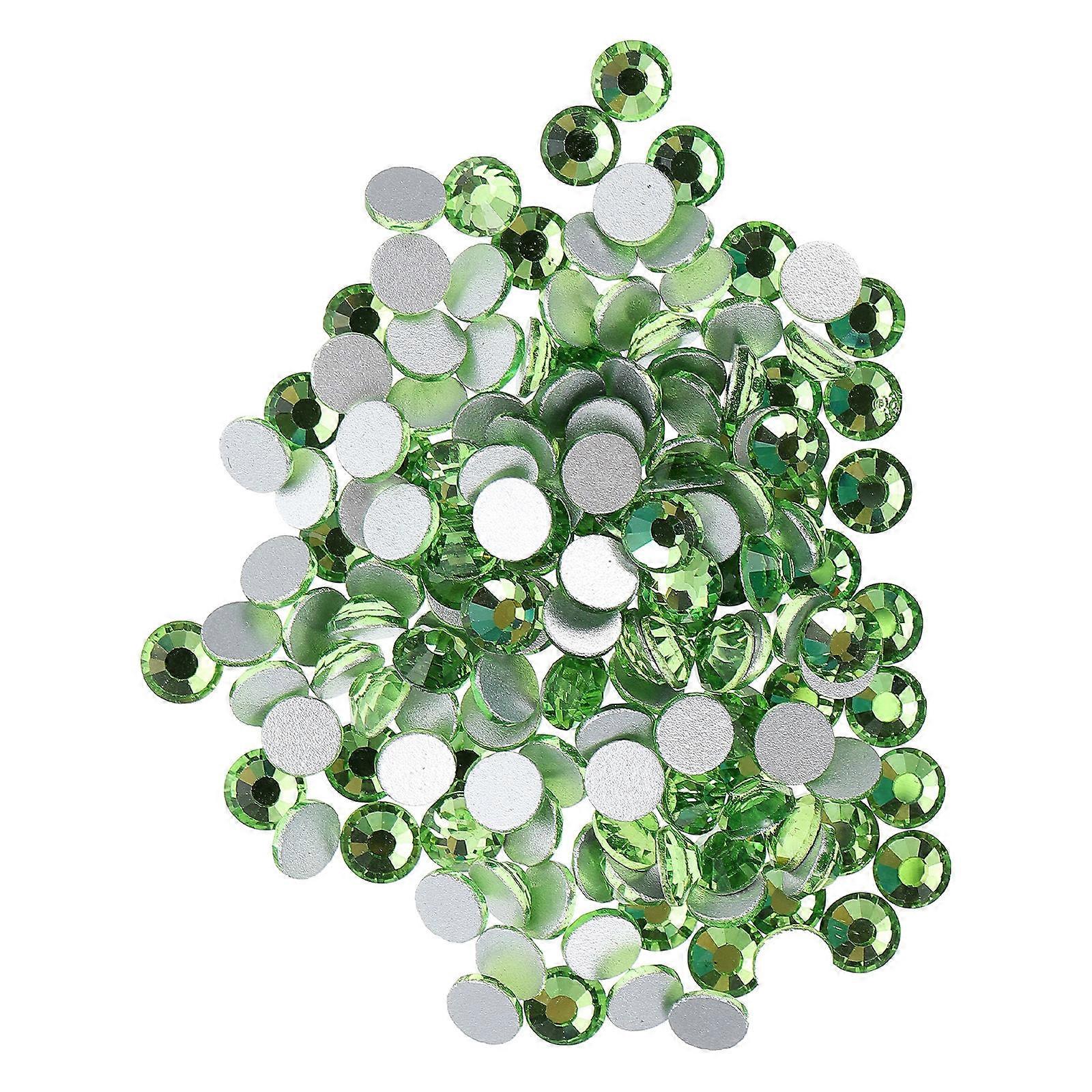 Manicure Rhinestones Flatback Rhinestone Manicure Rhinestone Decorations Green Glass Material Manicure Enhancement 1 Set