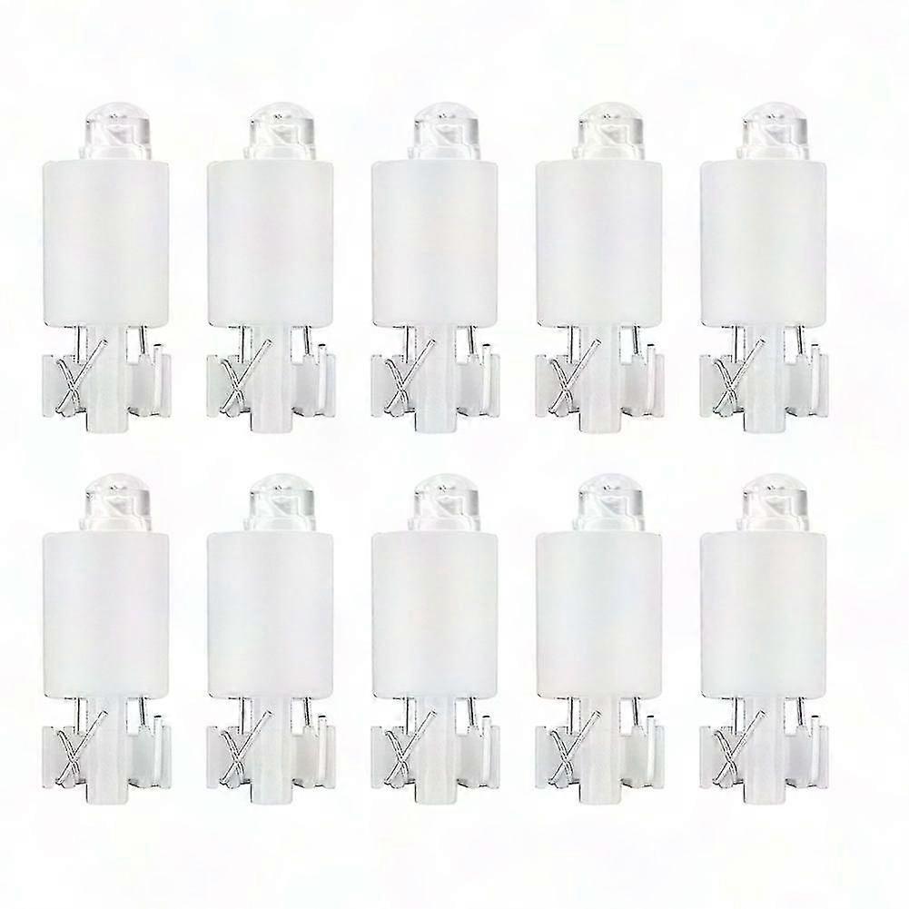 Arcade Game White LED Push Buttons - 10-Piece Set