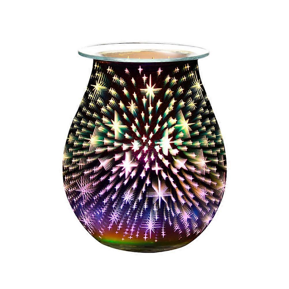 Decorative Aromatherapy Lamp 3D Star Shape for Home Dorm Multi Color with Lighting 1Pc