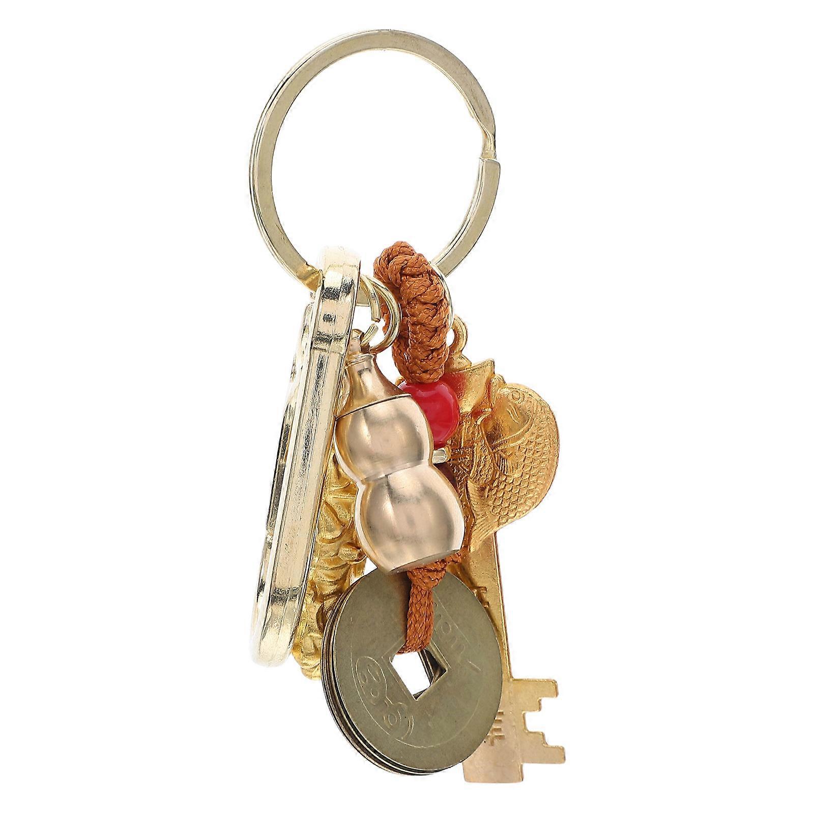 Chinese Zodiac Keychains 2026 Good Luck Charm for People Seeking Good Fortune Compact Multi Color 3Pcs