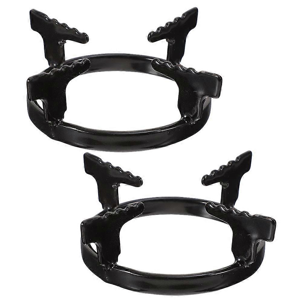 2pcs Wok Ring Iron Support Stand for Gas Stove Burner – Non Slip Cooktop Rack for Wok, Range Stove Trivet for Kitchen Use