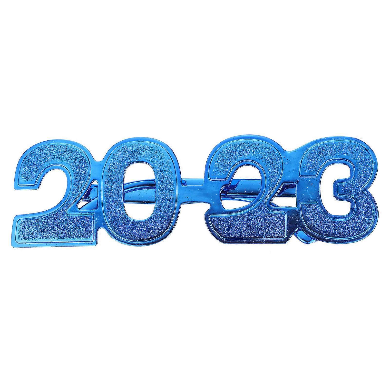 New Year Party Photo Props 1Pair Blue Pc Bright and Stylish for Party Use Performance Props