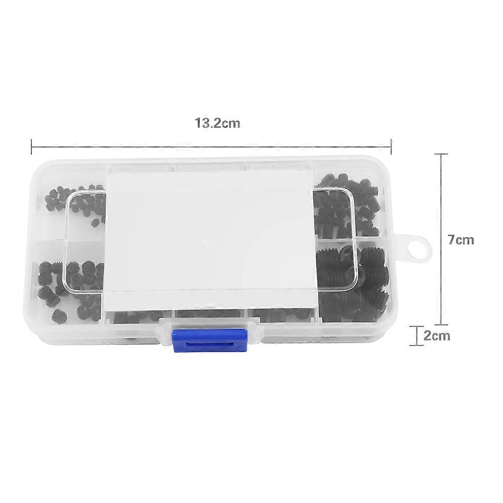 240 Socket Screw Assortment Allen Head Socket Hex Set Grub Screw Box Kit DIN916 M3-M8