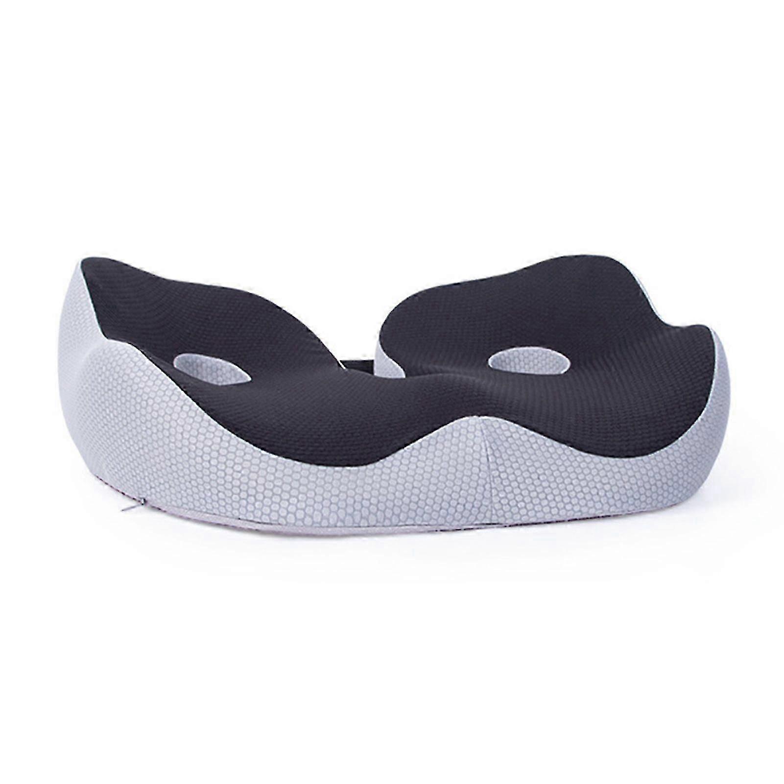 Ergonomic Buttocks Cushion Hemorrhoid Seat Pad Tailbone Pressure Relief Memory Foam Support Soft Back Pain Relief Slow Rebound Comfortable Seating fg2