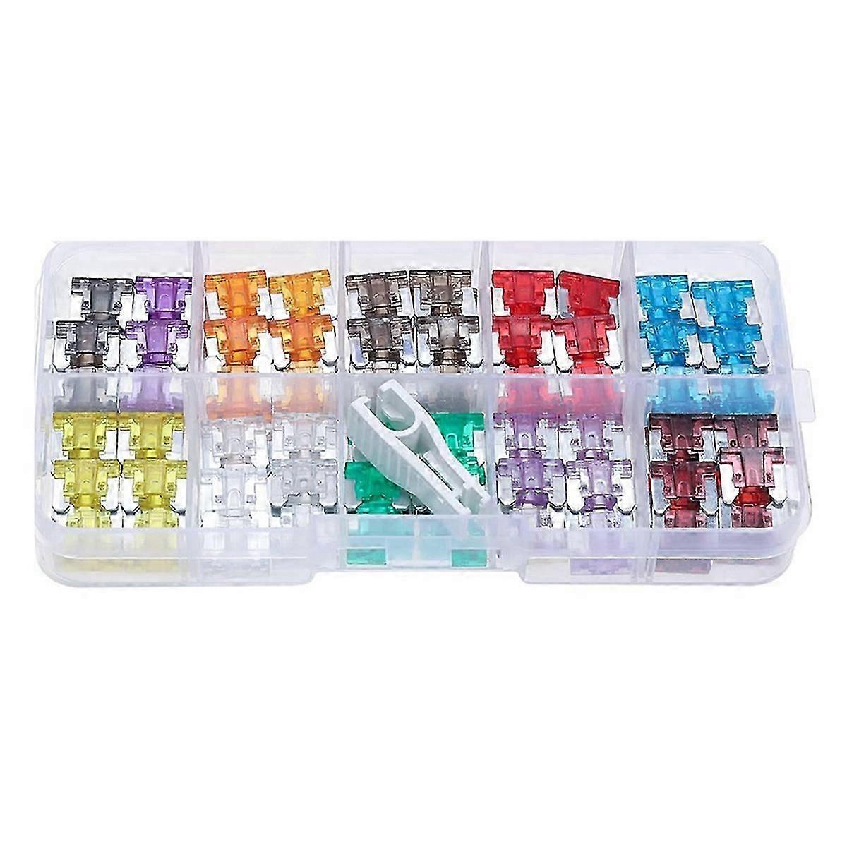 120 Micro-Fuses, Thin Micro-Fuse Kit, Car/RV/Truck/Motor Micro-Fuse Combination Kit 2Amp -40A