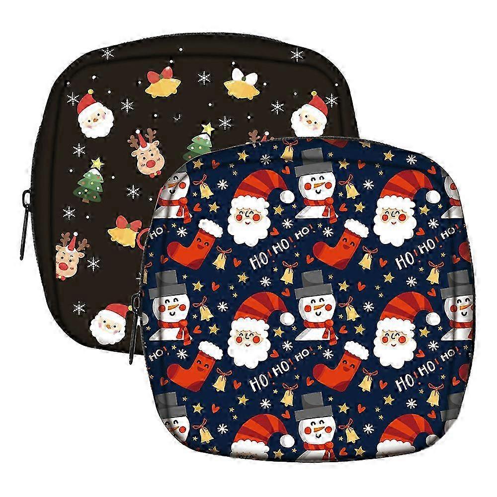 2er-Pack Damenbinde Aufbewahrungstasche, Menstruationstassen Beutel Damenbinden Pads Reißverschluss Taschen--style1784