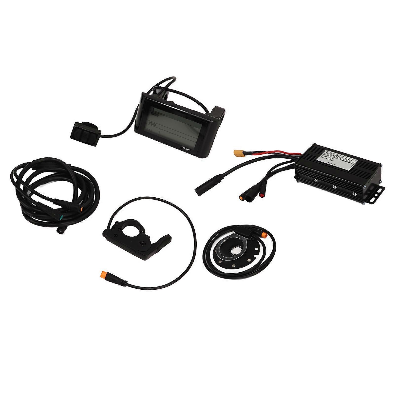 DC 24V 36V 48V Sine Wave E-Bike Controller Kit with SW900 Panel
