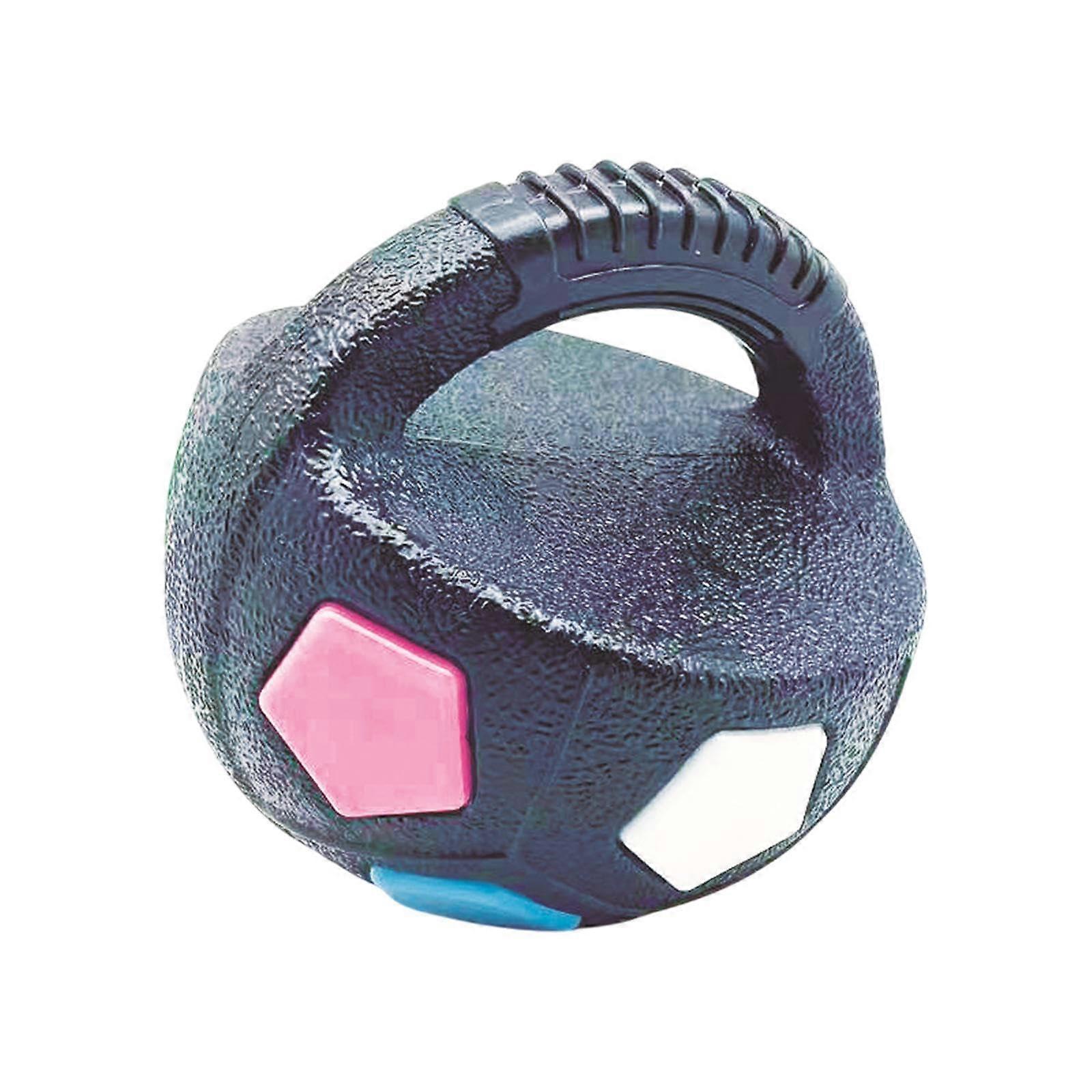 Dog Soccer Ball Tug Of War Squeaky Floatable Outdoor With Handle Interactive Tug Toy For Small Medium Dogs Black