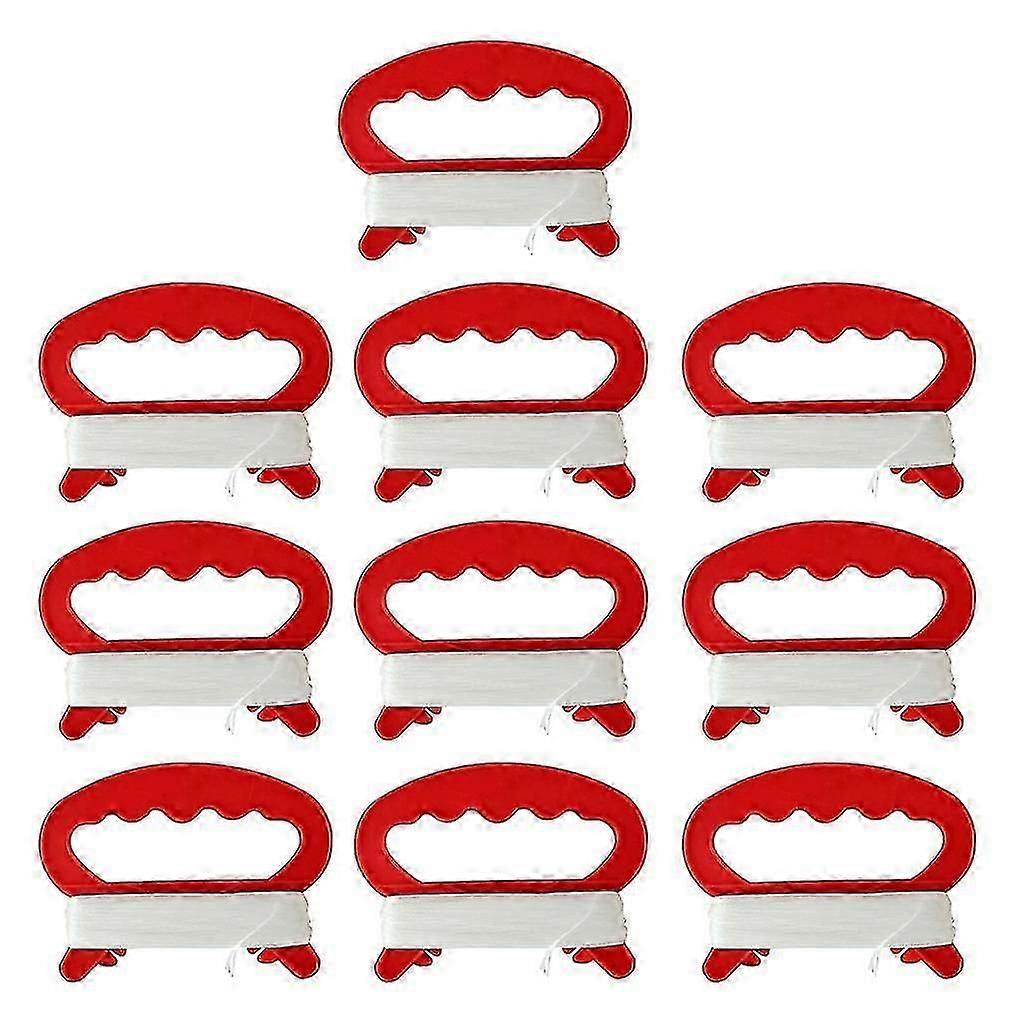 10Pack D Shape Kite Spool Handle with Line 30meters Kite String Winder Tool