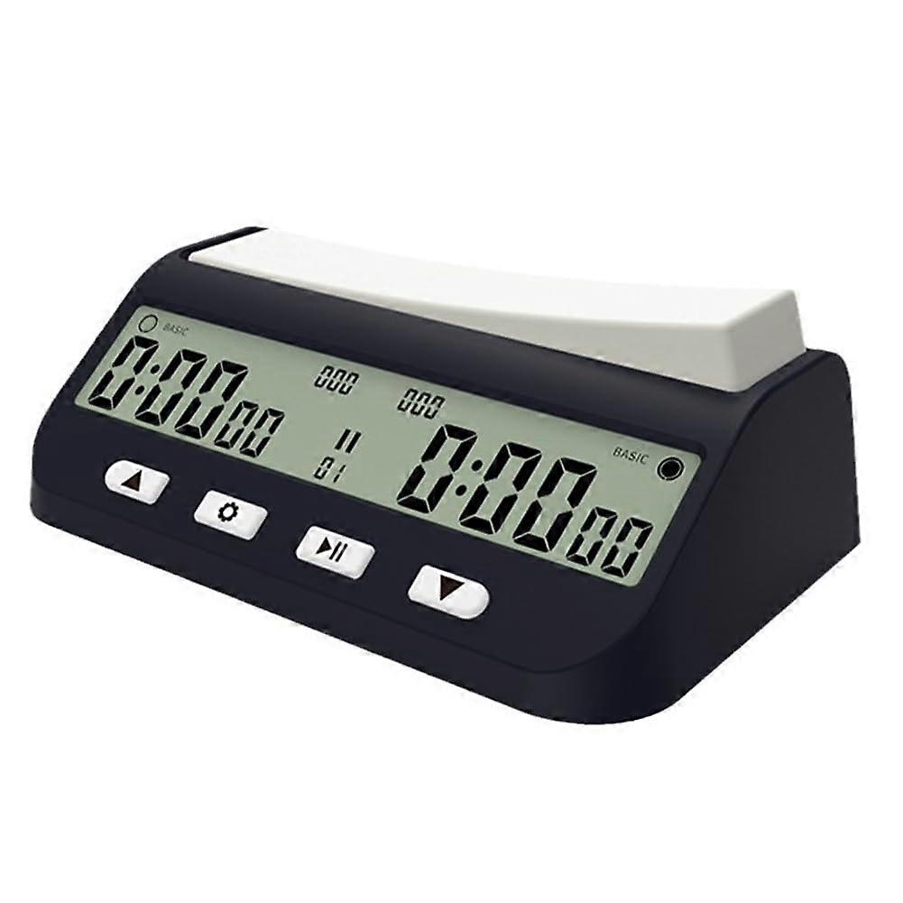 Digital Chess Timer Seesaw Button Stopwatch International Chess Clock Clear Display EnergySaving Design 5.5x3.4x2.1In