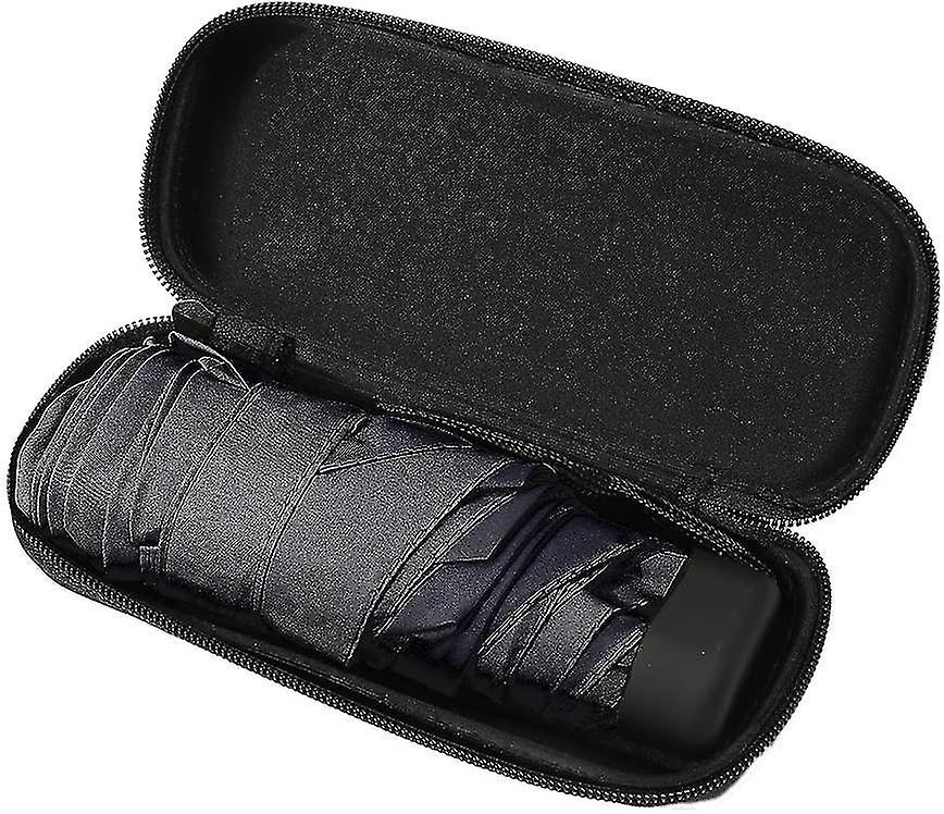 Mini Pocket Umbrella With Waterproof Case Windproof Folding Compact Travel