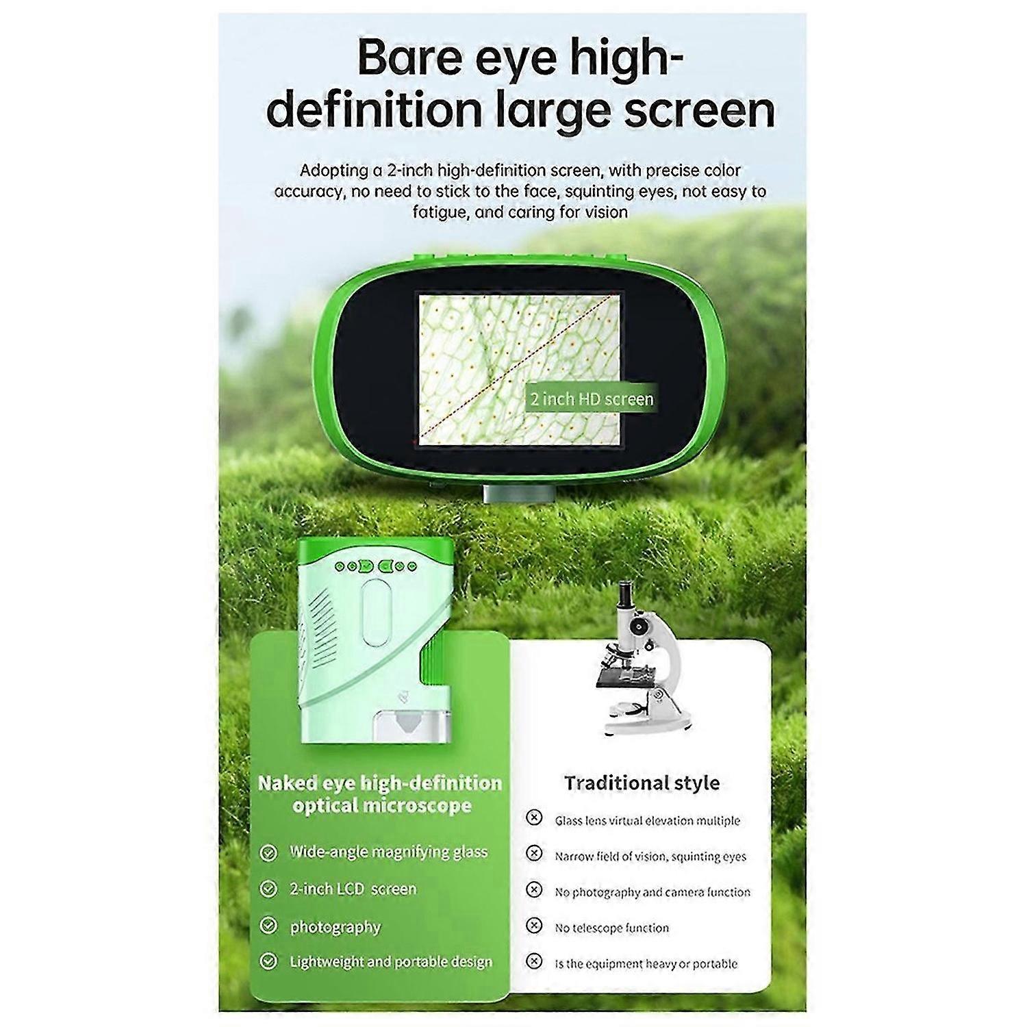 XV70 Children'S Pocket Microscope Green