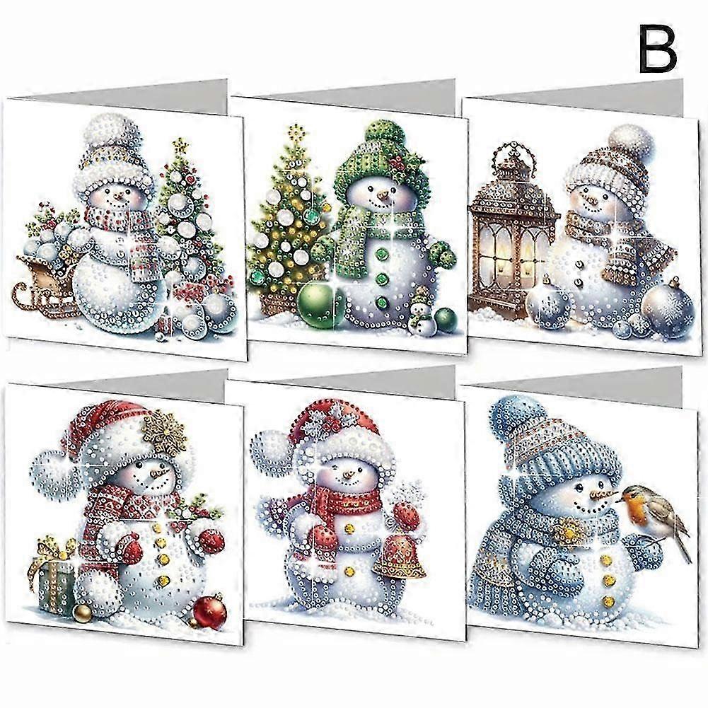 6-pack Diamond Art Greeting Cards 2025