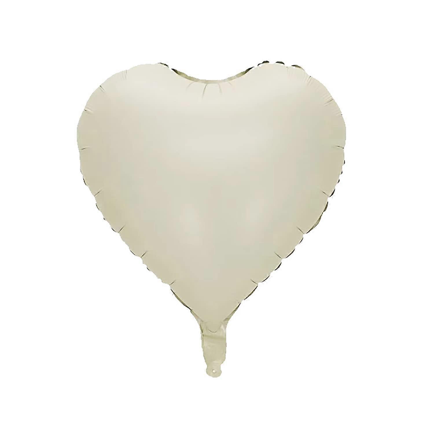 Cream Heart Balloons 18Inch Pack Of 20 White Heart Shape Helium Balloons For Valentine's Day Wedding Decor