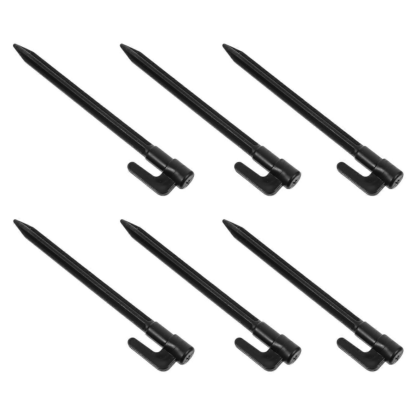Windproof Tent Pegs Camping Tent Fixing Pegs for Fixing 50Pcs Black