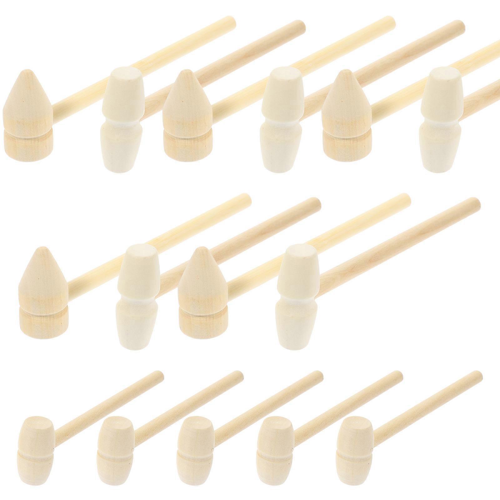 Wooden Toy Mini Hammers for Dexterity Development 45Pcs