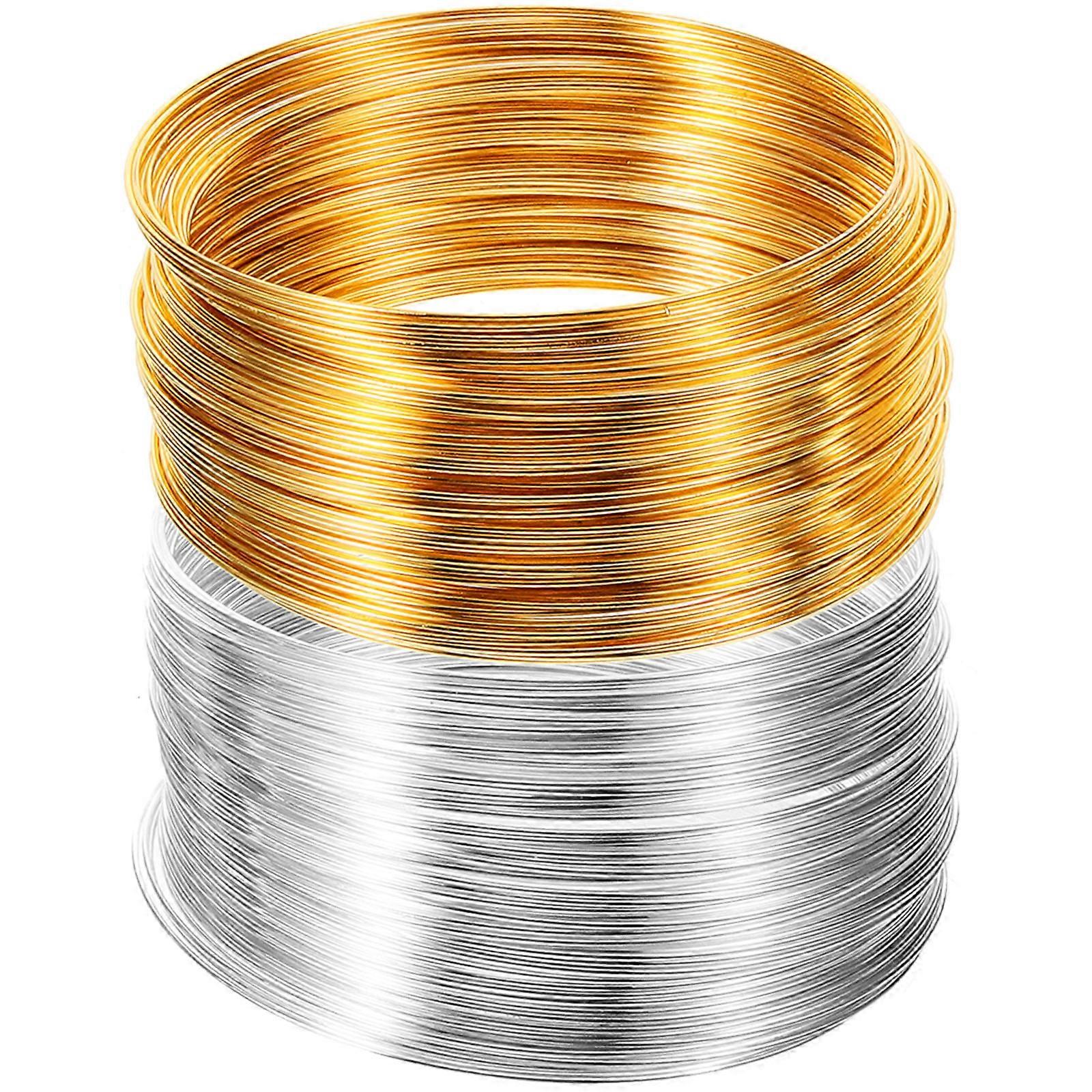 Multi-Function Jewelry Wire Stainless Steel Beads Wire for DIY 4 Rolls