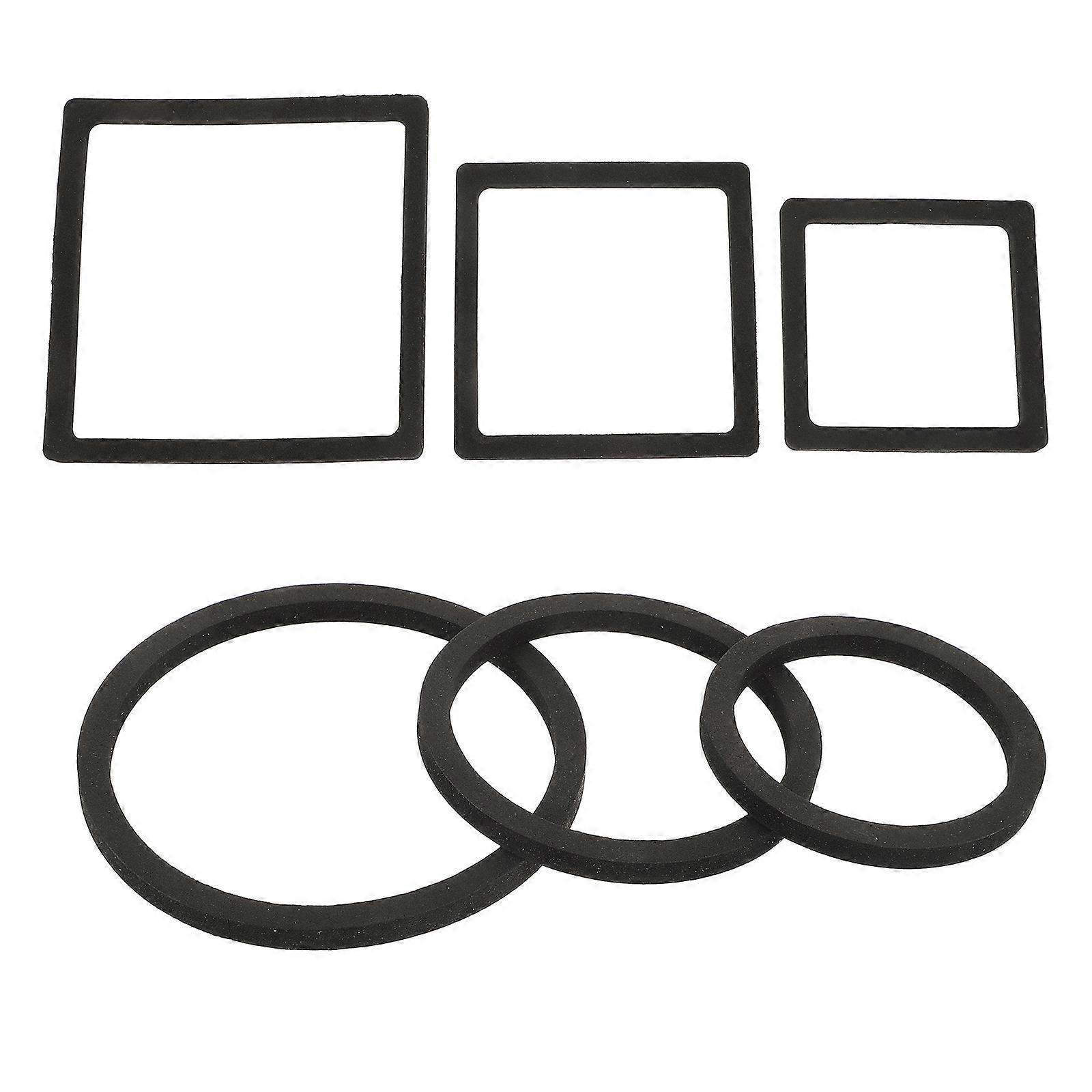Aquarium Floating Plant Rings Fish Feeding Rings for Fish Tank 24Pcs Black