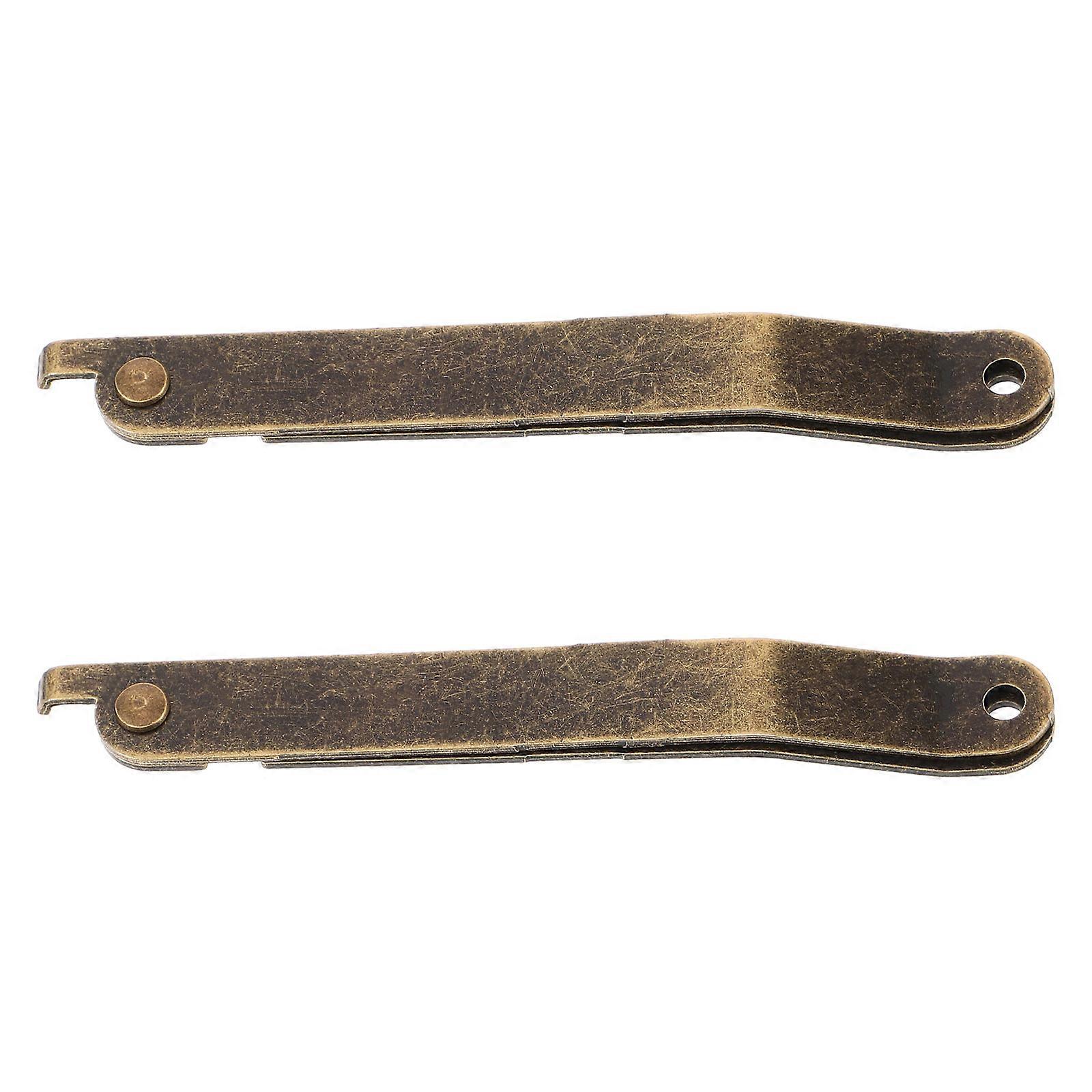 Vintage Wooden Box Hinge Durable Iron Support for Replacement Use 1Set