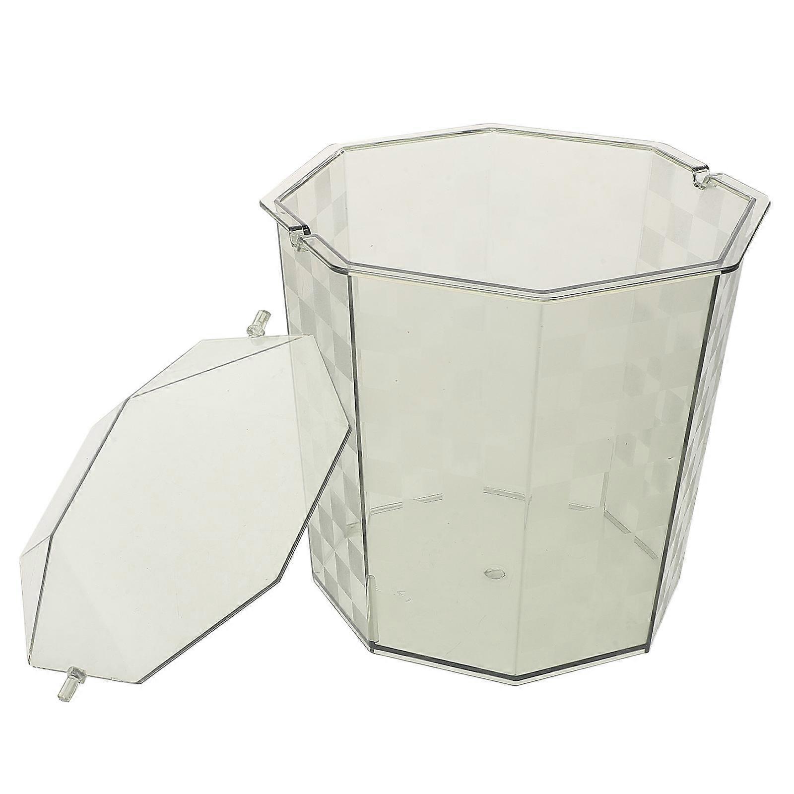 Office Trash Can Small Waste Bin for Putting Rubbish 2Pcs