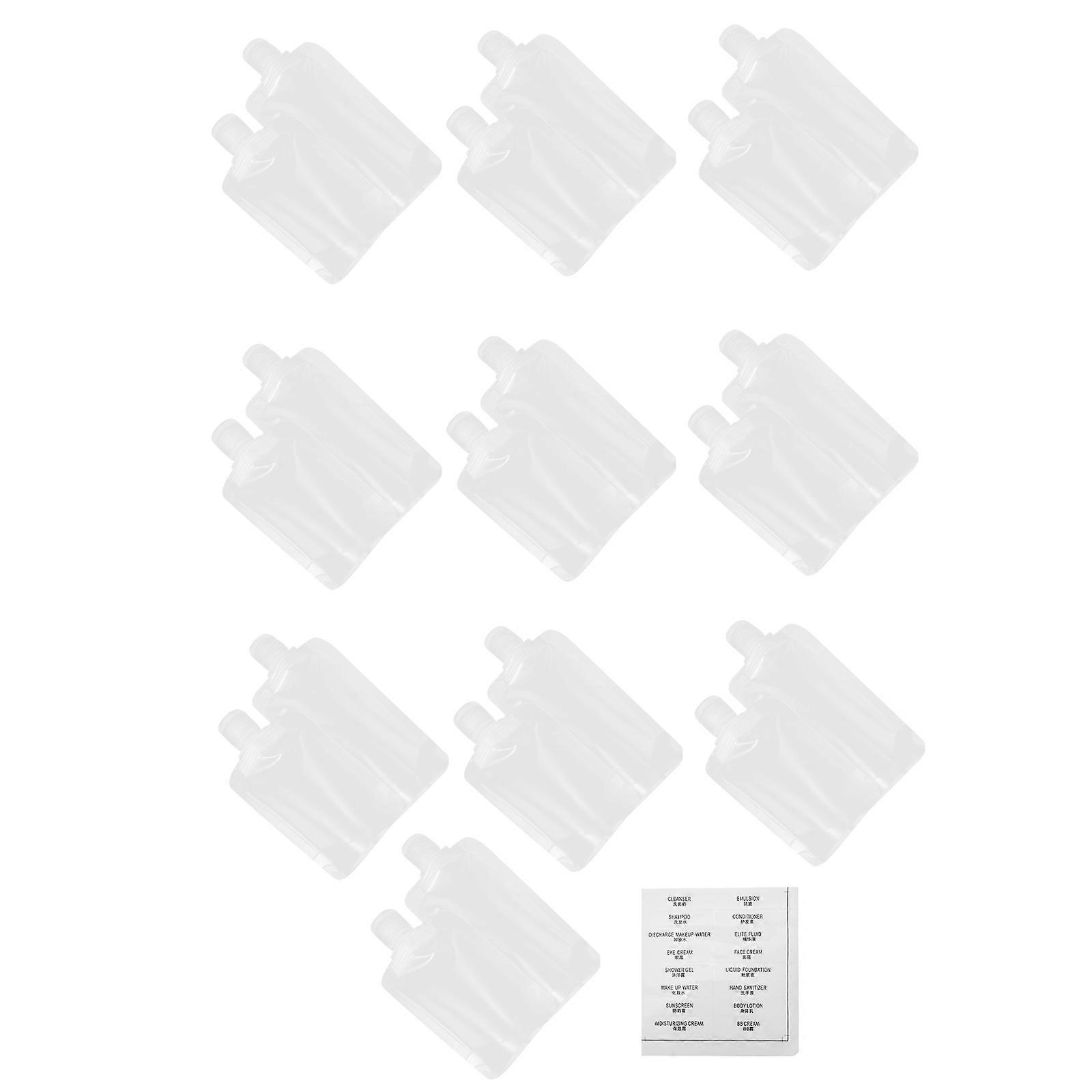 Squeezable Pouch Cosmetic Sub-Packing Bags for Travel 1Set