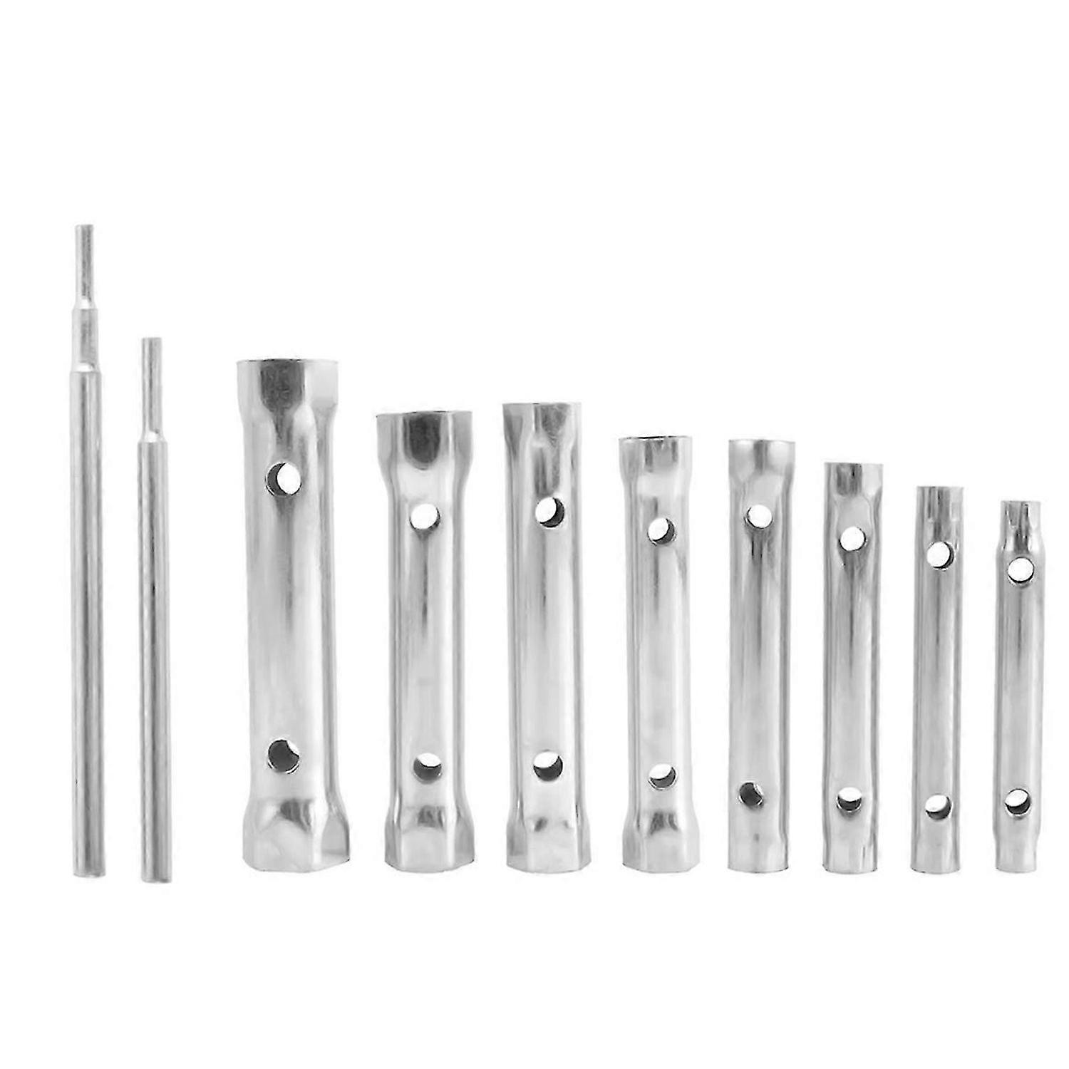10Pcs Shower Valve Socket Wrench Set Double-Ended Tubular Spanner Set