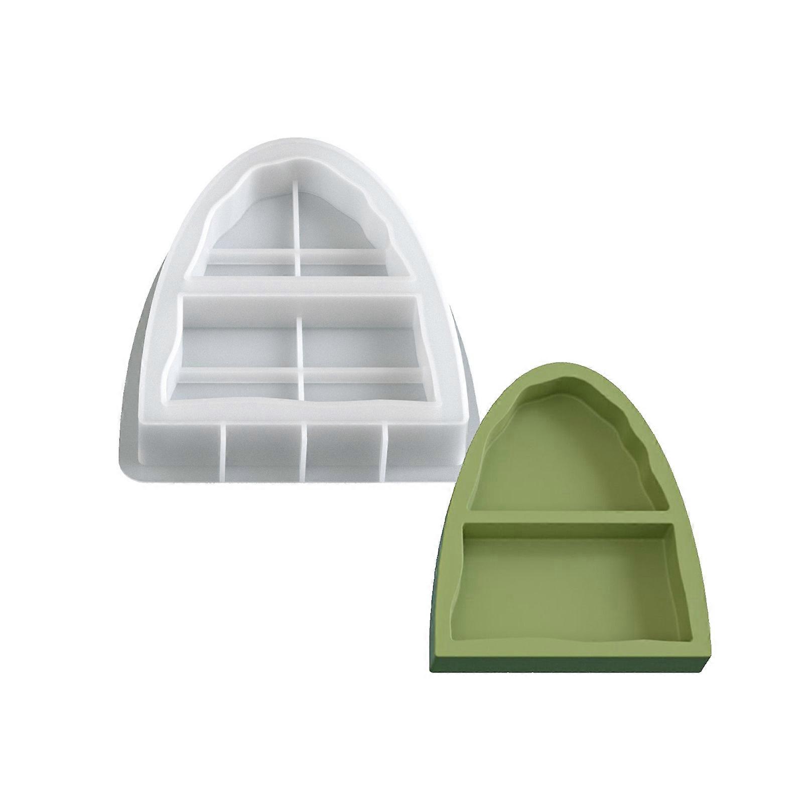 Flexible 2 Section Crafting Mould for Epoxy Resin Projects and Decorative Container Making Multicolor