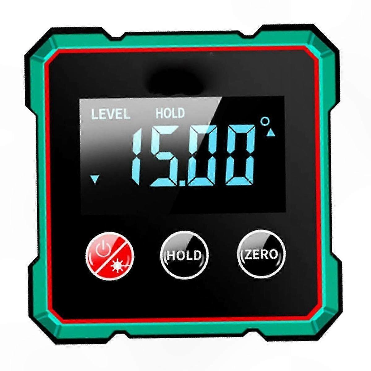 Electronic Digital Angle Finder with Magnetic Protractor and Inclinometer Level Functionality